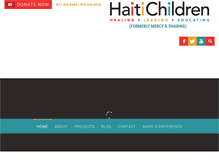 Tablet Screenshot of haitichildren.com